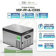 Tủ lạnh ô tô di động E-pro CD35 - Làm đá siêu tốc - Cắm trại hoặc sử dụng tại nhà