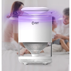 Đèn Diệt Côn Trùng COMET CM078 3W cắm điện trực tiếp, 8 bóng đèn LED, sử dụng tia ánh sáng tím và quạt hút diệt muỗi và lọc không khí