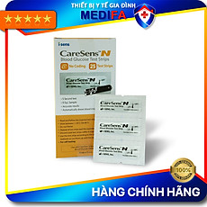Que thử đường huyết CareSens N (vỉ 25 que) - thương hiệu Hàn Quốc