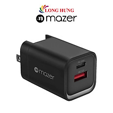 Cốc sạc Mazer Infinite.Boost SuperMINI Pro 33W 1 Type-C 1 USB M-GAN2-T33W(US) - Hàng chính hãng