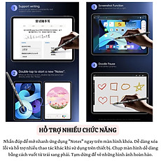Bút cảm ứng lộ cơ cảm biến nghiêng chống tì tay sạc nam châm WIWU Stylus W PRO cho iPad Pro Air Mini đời 2018 trở lên Gen 7 8 9 10 10.9 11 12.9 13 Mini 6 M1 M2 M3 M4 - Hàng nhập khẩu