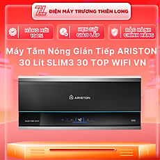 MÁY NÓNG TẮM GIÁN TIẾP ARISTON 30 lít  SLIM3 30 TOP WIFI VN - HÀNG CHÍNH HÃNG - CHỈ GIAO HCM