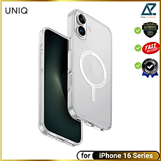 Ốp Lưng cho iPhone 16 / 16 Plus / 16 Pro / 16 Pro Max trong suốt sạc từ tính UNIQ Magclick Charging Clario_ Hàng chính hãng