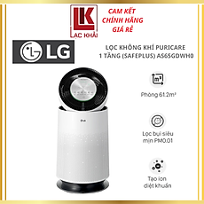 Máy lọc không khí LG Puricare 360 Alpha 1 tầng 61.2㎡ (SafePlus) AS65GDWH0 - Hàng chính hãng