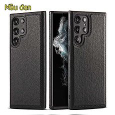 Ốp lưng da cao cấp dành cho Samsung S22 Ultra 5G - hàng chính hãng