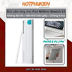 Bút cảm ứng hỗ trợ tì tay, siêu mượt cho iPad đời 2018 trở lên hiệu Nillkin iSketch S3 cho iPad Air Pro 11 12.9 13 Air 4 5 6 2018 10.2 - Hàng nhập khẩu