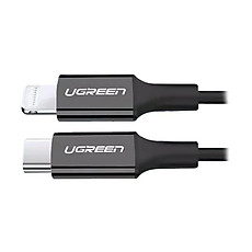 Cáp sạc + truyền dữ liệu Lightning sang Type C Ugreen 171CS60751US 1M màu Đen hàng chính hãng