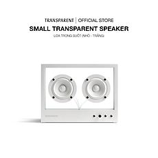 Loa Trong Suốt - Small Transparent Speaker - Nhỏ - Màu Trắng - Hàng Chính Hãng