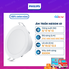Bộ Đèn PHILIPS LED Âm Trần MESON IO Thế Hệ Mới - 5W 7W 9W 13W