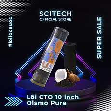 Lõi lọc nước số 3 CTO 10 inch Olsmo Pure by Scitech dùng trong máy lọc nước RO, bộ lọc thô - Hàng chính hãng