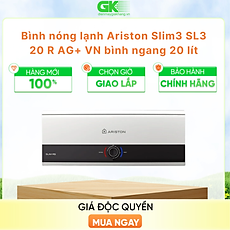 MÁY NÓNG TẮM GIÁN TIẾP ARISTON 20 LÍT SLIM3 20 R AG+ VN - HÀNG CHÍNH HÃNG - CHỈ GIAO HCM