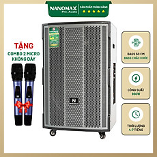 Loa Kéo Nanomax SK-1802 Bass 5 Tấc 50cm Công Suất 960w Karaoke Bluetooth Hàng Chính Hãng