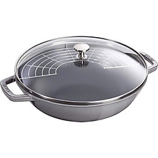 Chảo gang Wok Staub Wok CHE 30cm hàng chính hãng