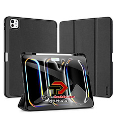 Bao da chống sốc cho iPad Pro 13 inch 2024 M4 chính hãng Dux Ducis Domo có ngăn để bút - Hàng chính hãng