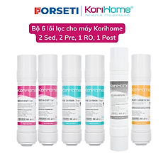 Combo 6 lõi lọc nước Korihome Hàng chính hãng dùng cho máy lọc nước Korihome WPK-688H