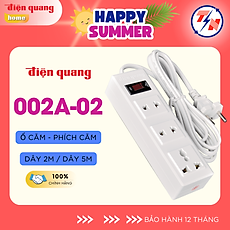 Ổ Cắm Điện Quang ĐQ 002A-02 ( 3 lỗ ) - Hàng chính hãng