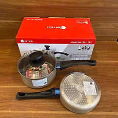 Bộ nồi chảo Elmich chống dính Baby Elmich EL-1167 max đáy từ size 16cm. Hàng chính hãng