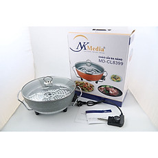 Chảo Lẩu Đa Năng NK Media MD-CL8399 - Màu Ngẫu Nhiên - Hàng Chính Hãng