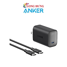 Combo cốc sạc Anker Nano 1C 100W + Cáp USB Type-C to Type-C B2679 - Hàng chính hãng