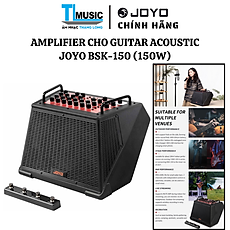 JOYO BSK-150 Multifunctional Live Streaming 150W Acoustic Amplifier - Loa Amply cho Guitar Acoustic - Hàng chính hãng