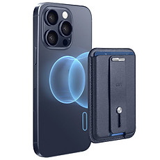Ví Da Cho Iphone ESR Magnetic Wallet (HaloLock) Nam Châm Siêu Mạnh, Đựng 1-3 Thẻ, Có Khoá Chống Rớt Thẻ, Chân Chống_ Hàng chính hãng