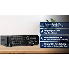 Amply Karaoke Bluetooth Công Suất Lớn 500W Zenbos Z2600, 8 Sò(Hàng Chính Hãng)