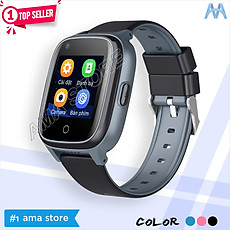 Đồng hồ Thông minh gắn Sim nghe gọi Chống nước IP67 Gọi Video call Định vị GPS, WIfi dàn cho Trẻ em học sinh cấp 1 2 5 6 7 8 9 10 11 12 tuổi AMA Watch D32 Hàng nhập khẩu