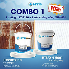 Combo chống rỉ HTS KC2110 và chống nóng mái tôn HTS XH-H001