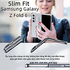 Ốp lưng trong siêu mỏng chống ố vàng cho Samsung Galaxy Z Fold 6 5G Likgus Penone bảo vệ 360 độ màn phụ và mặt lưng (Tặng bút cảm ứng) - Hàng nhập khẩu