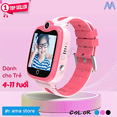 Đồng hồ Thông minh SOS Gọi điện thoại Định vị GPS Chống nước IP67 AMA Watch D06S cho Trẻ con 4 tuổi 5 tuổi 6 tuổi 7 tuổi 8 tuổi 9 tuổi 10 tuổi 11 tuổi Hàng nhập khẩu