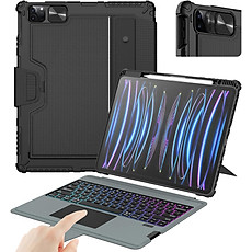 Bao Da Kèm Bàn Phím cho iPad Pro 11 & iPad Pro 12.9 inch 2018/2020/2021/2022 & iPad Air 5/4 Nillkin Bumper Combo Case Keyboard (Có Đèn Nền Backlit Keyboard) - Hàng Chính Hãng