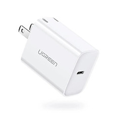 sạc nhanh cổng usb type c power delivery chân sạc chuẩn US xếp được màu trắng Ugreen 137DV70226CD 18W PD hàng chính hãng