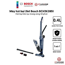 Máy hút bụi cầm tay Bosch serie 4 BCH3K2851 2in1 màu xanh 0.4L - Hàng chính hãng