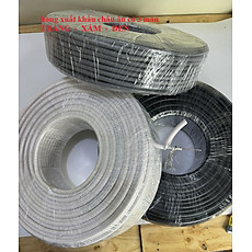 DÂY CÁP ĐỒNG TRỤC RG6 100YA HÀNG CHÍNH HÃNG 2 LỚP BẠC