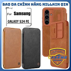 Bao Da Nillkin Qin Pro Dành Cho Galaxy S24 FE Thiết Kế Sang Trọng, Bảo Vệ Toàn Diện - Hàng Chính Hãng