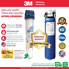Máy Lọc Nước Đầu Nguồn 3M AP904 PREMIUM Lọc Tổng Sinh Hoạt Gia Đình, Căn Hộ, Chung Cư, Nhà Phố, Biệt Thự - Hàng Chính Hãng 3M Mỹ