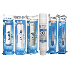 Combo 6 lõi lọc nước Karofi chính hãng dùng cho máy lọc nước Karofi HCV200RO - Hàng Chính Hãng