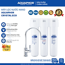 Máy Lọc Nước AQUAPHOR CRYSTAL ECO Uống Trực Tiếp Từ Vòi, Công Nghệ NANO Không Điện - Hàng Chính Hãng