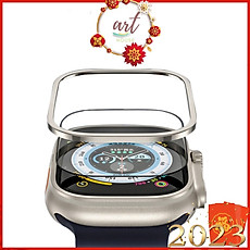 Miếng Dán Cường Lực Đồng Hồ Thông Minh Viền Titanium Alloy - Titan Glass - Art House - Hàng chính hãng