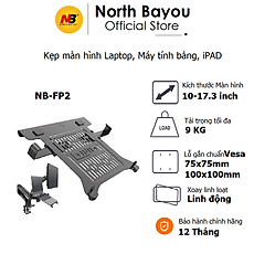 Giá đỡ kẹp North Bayou NB-FP2 cho Laptop, Máy tính bảng, iPAD Màn hình từ 10inch - 17.3inch - Hàng chính hãng