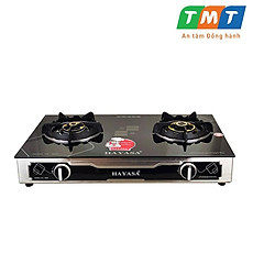 Bếp gas đôi cao cấp Hayasa HA-9000 kiềng gang rời, đầu đốt đồng mũ nguyên khối