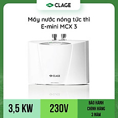 Máy Làm Nước Nóng Tức Thì CLAGE E-mini MCX3, Chống Giật, Điều Khiển Thông Minh Làm Nước Nóng Trực Tiếp - Hàng Chính Hãng