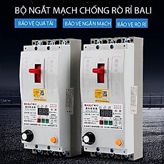 CB, Aptomat Bali 63A chống mất pha, lệch pha, chống dòng rò, quá tải, có nút điều chỉnh Ampe chuyên dùng cho động cơ 3 pha.