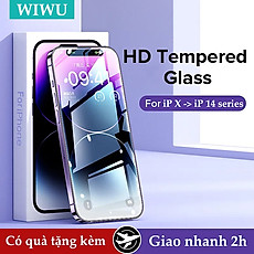 Kính cường lực chống nhìn trộm và Full trong HD cho iPhone 16 Promax / 15 Pro Max/ X/ 11/11 Pro Max/12/12 Pro Max/13/13 Pro Max/14/14 Pro Max/14 Plus hiệu WiWu iPrivacy với góc nhìn bảo mật 28độ, độ mỏng 0.3mm, vát cạnh 2.5D và độ cứng 9H - Hàng nhập khẩu