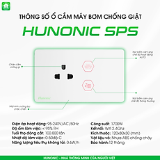 Ổ Cắm Máy Bơm Chống Giật An Toàn Hunonic SPS