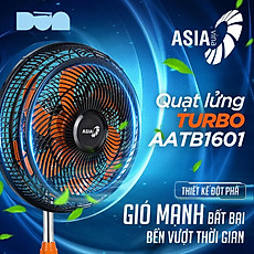 Quạt lửng Asia TURBO 6 cánh 80w - bán công nghiệp -  Hàng chính hãng