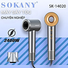 Máy sấy tóc 2 chiều nóng lạnh SOKANY SK-14020 công suất lớn 2400W, cung cấp ion âm chăm sóc tóc chuyên nghiệp - HÀNG CHÍNH HÃNG