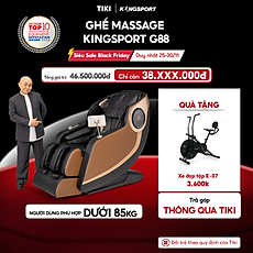 Ghế massage KINGSPORT G88 cao cấp con lăn 3D, hệ thống nhào ở bắp chân và con lăn bàn chân hiện đại