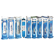 Combo 9 lõi lọc nước Karofi chính hãng dùng cho máy lọc nước Karofi O-i229/A - Hàng Chính Hãng