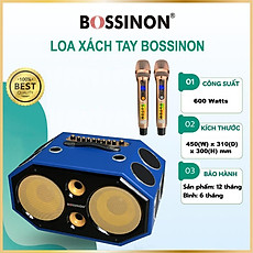 loa kéo xách tay Bossinon N2299K công suất 600w - Hàng chính Hãng